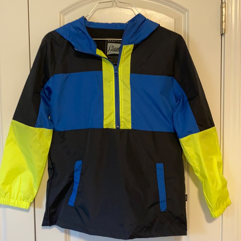 Giant boys rain jacket windbreaker Large NWOT
